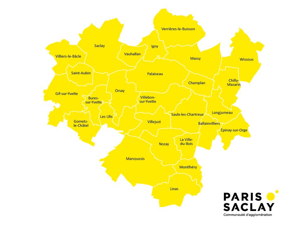 Map of Paris Saclay