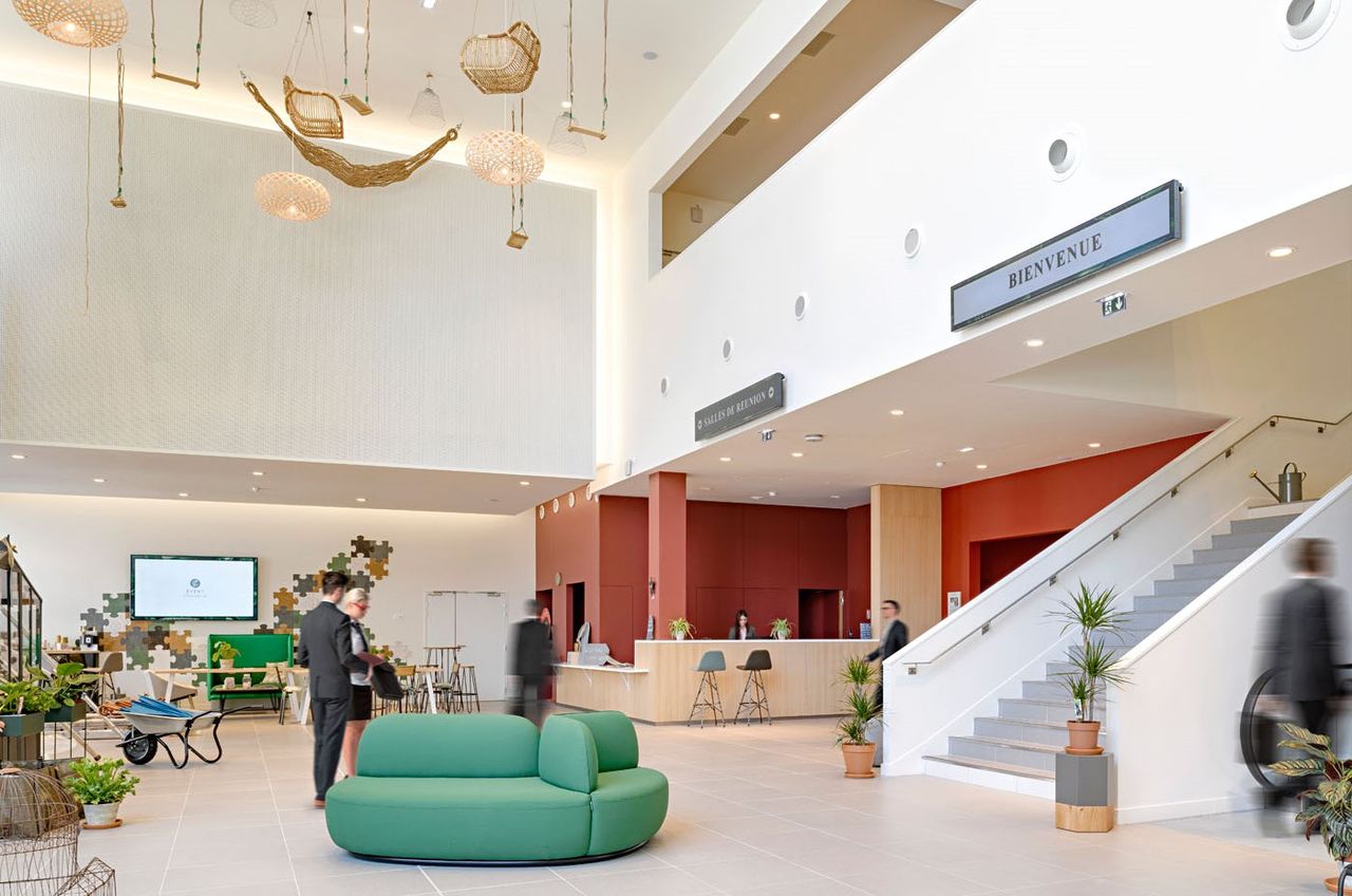 Lobby of Palais des Congrès Paris-Saclay in Massy