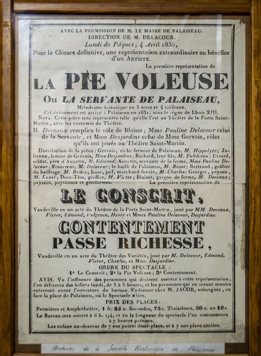La pie voleuse, Musée du Hurepoix, Palaiseau