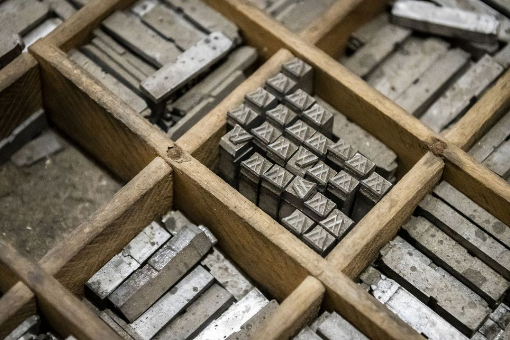 printing letters, Musée du Hurepoix, Palaiseau