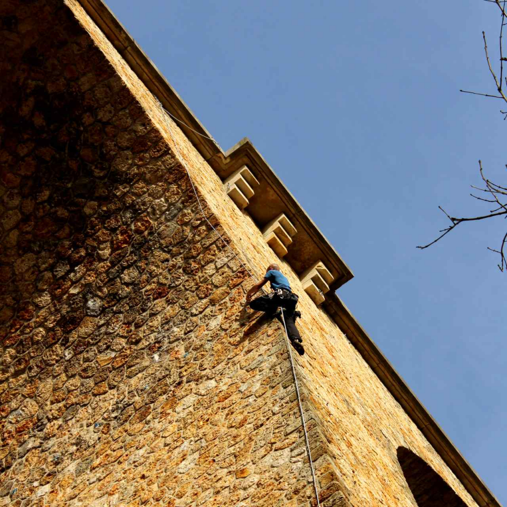 Climbing at the Viaduc des Fauvettes