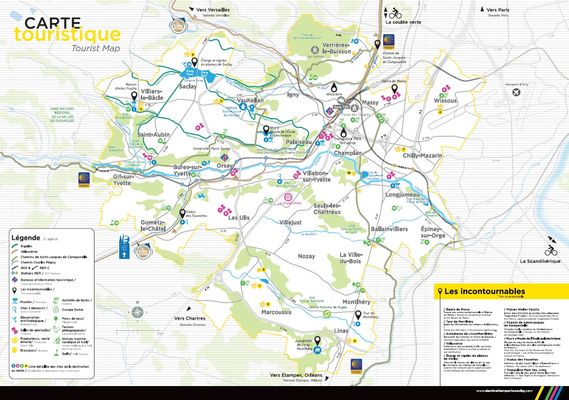 Carte touristique Paris-Saclay