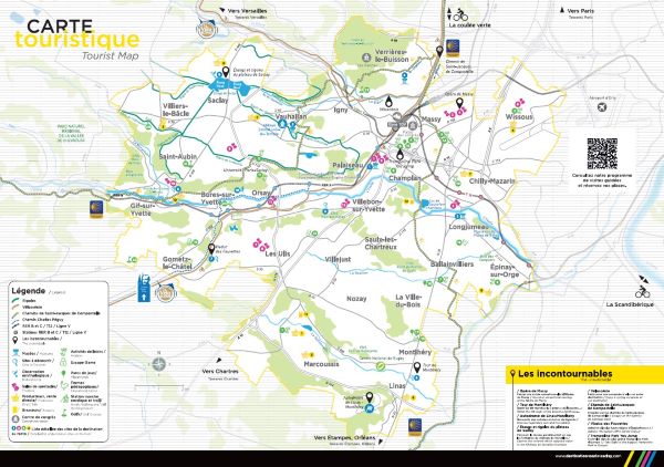 Carte touristique Paris-Saclay