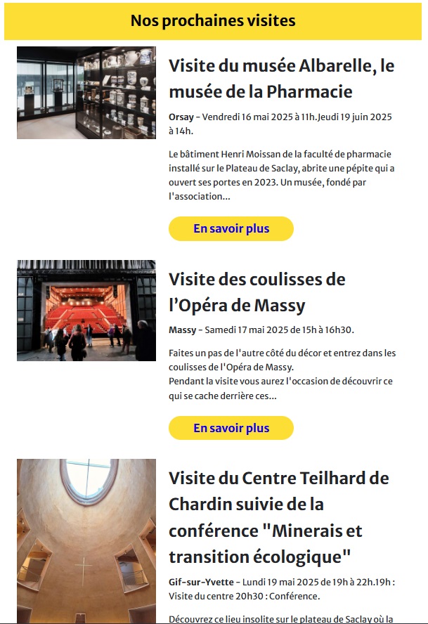 Newsletter Destination Paris-Saclay