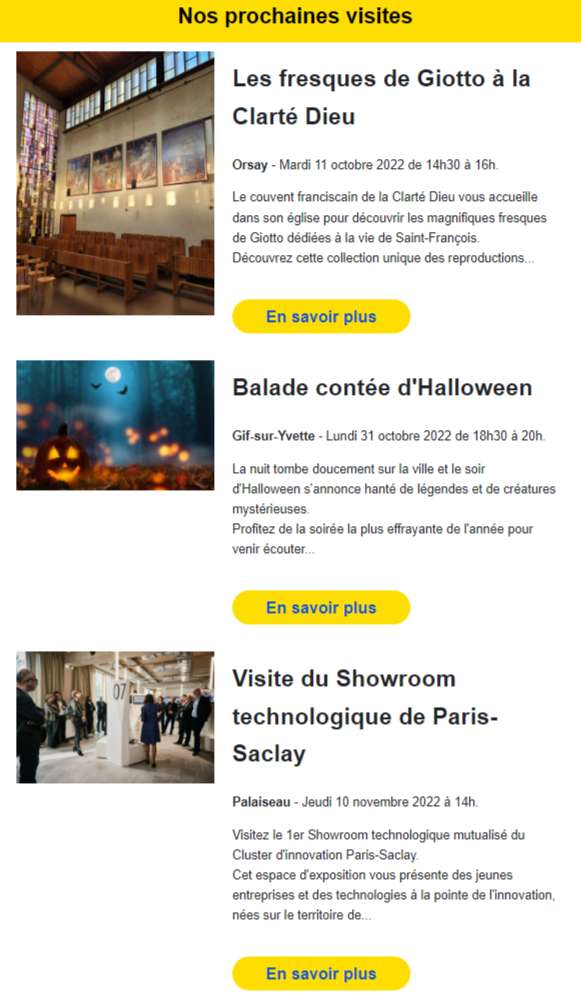 Newsletter Destination Paris-Saclay
