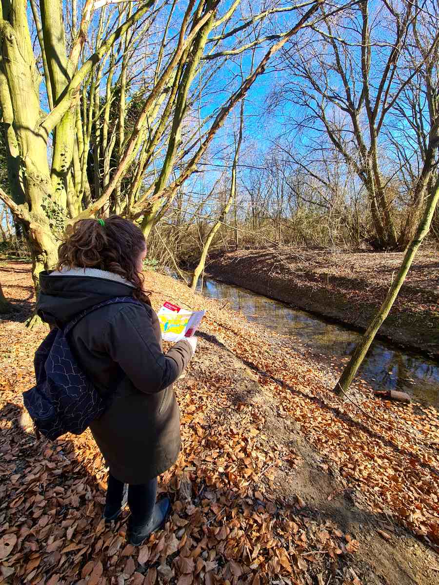 Clélia Parcours orientation dans le parc Georges Brassens à Massy