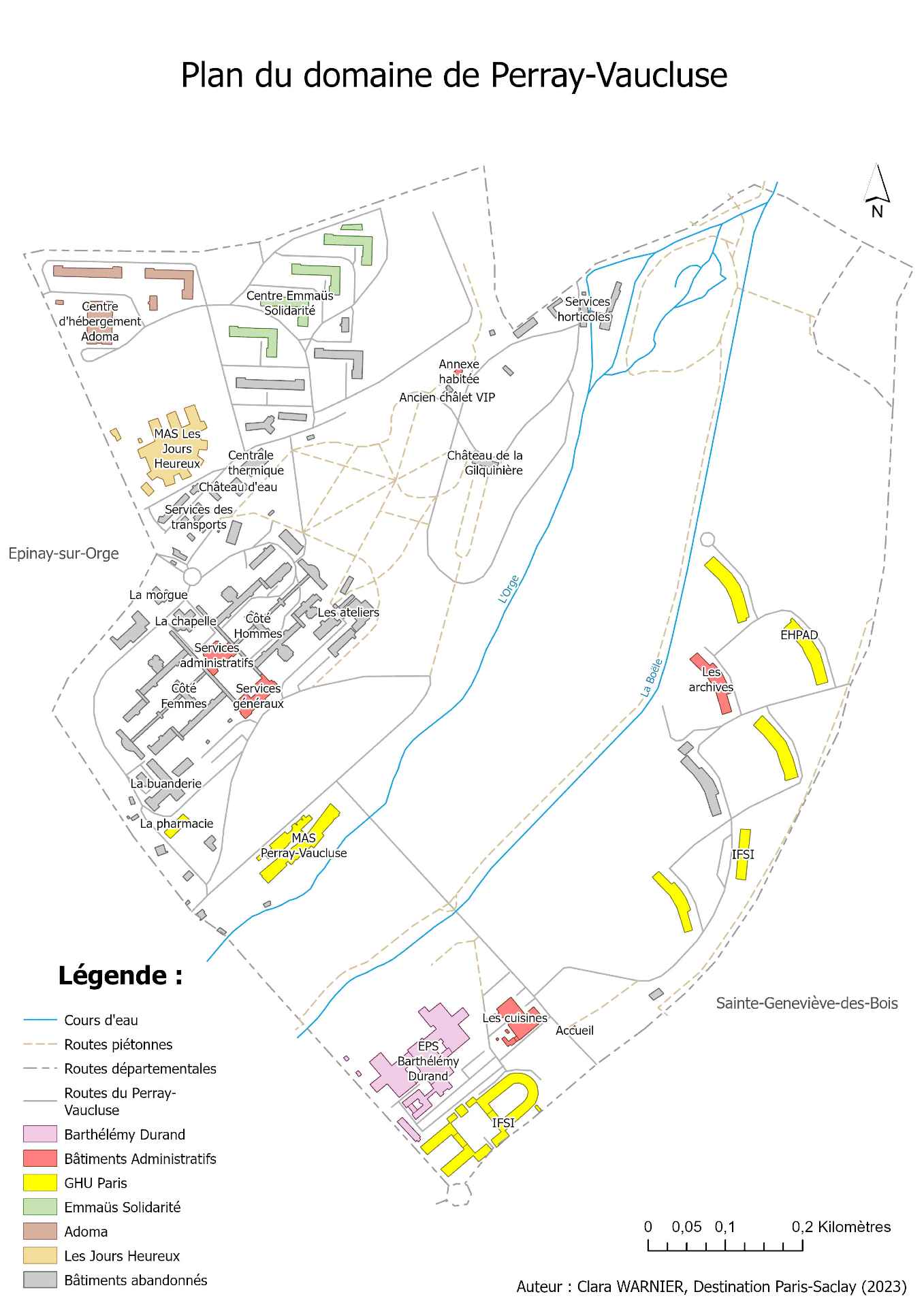 Carte de Perray-Vaucluse