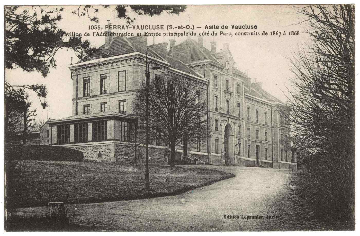 Asile Perray Vaucluse - Archives départementale de l'Essonne