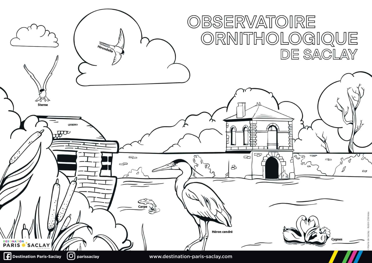 Coloriage - Observatoire ornithologique de Saclay