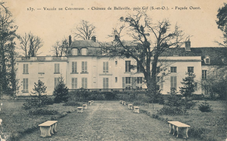 Carte postale ancienne, Château de Belleville, Gif-sur-Yvette