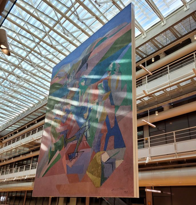 Œuvre de Jacques Villon à l'ENS Paris-Saclay