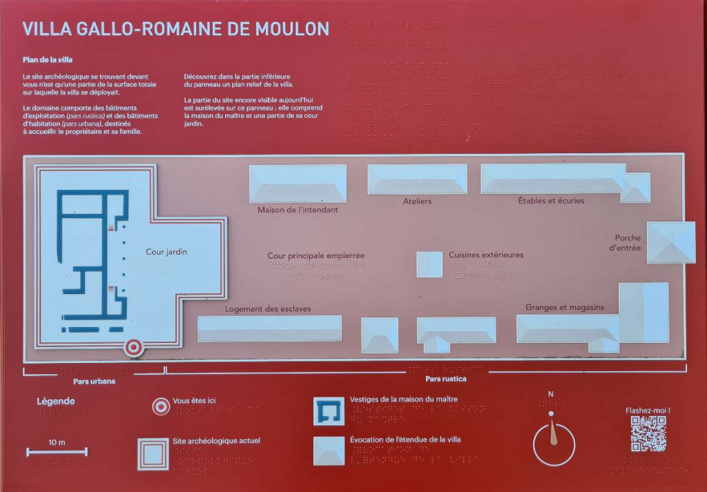 Plan Villa Gallo-Romaine de Moulon - Destination Paris-Saclay