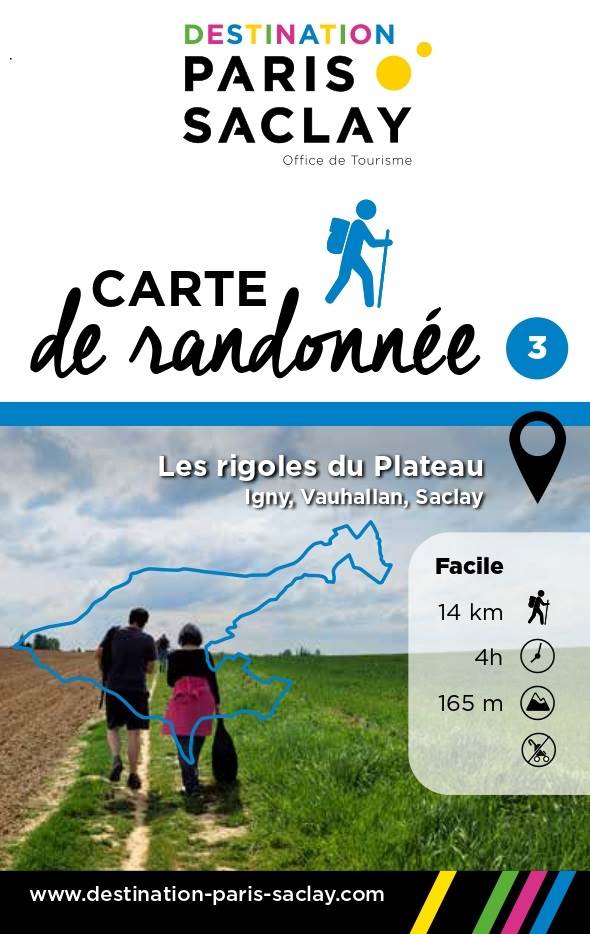 Carte de randonnée : Les rigoles du Plateau