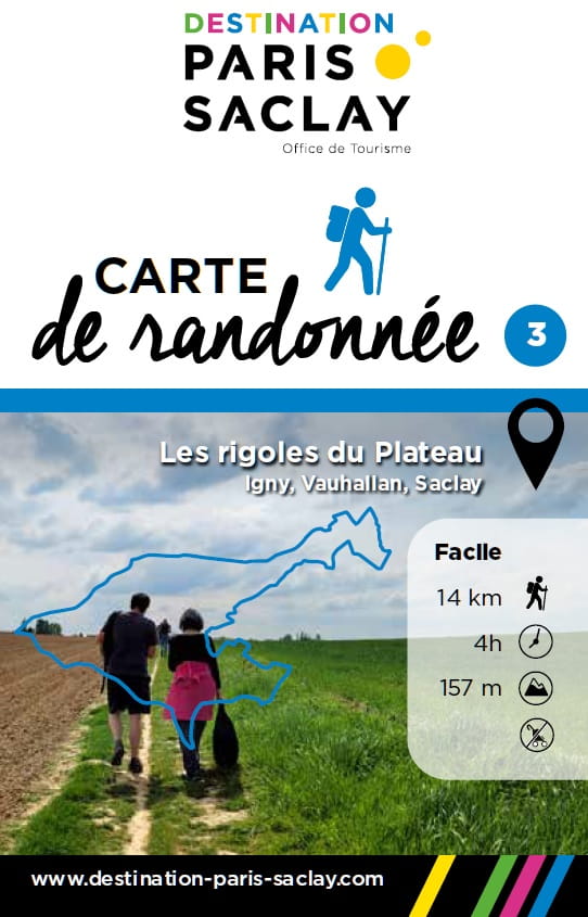 Carte de randonnée : Les rigoles du Plateau