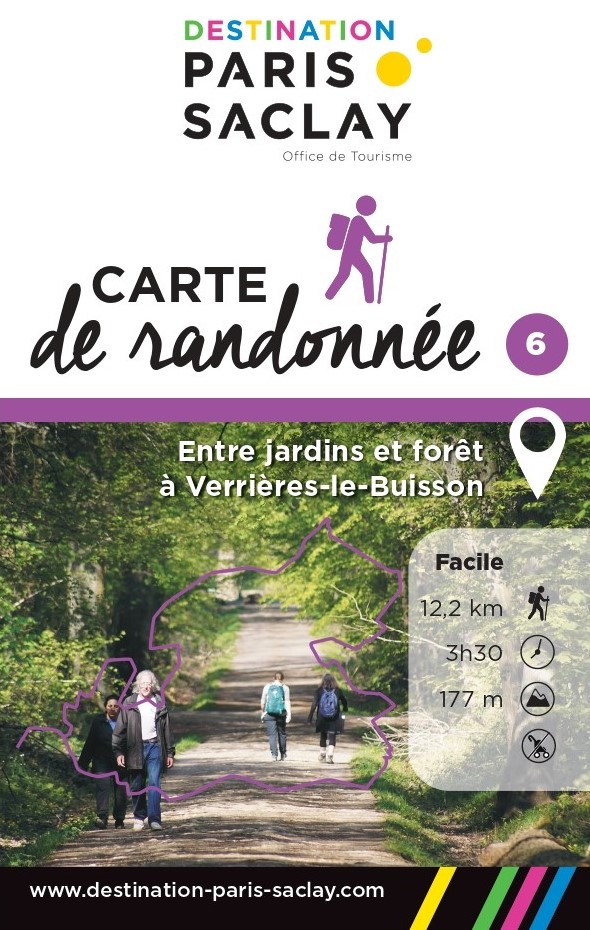 Carte de randonnée - Entre jardins et forêt à Verrières-le-Buisson