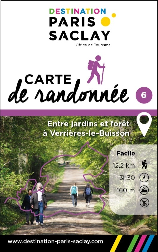 Carte de randonnée - Entre jardins et forêt à Verrières-le-Buisson