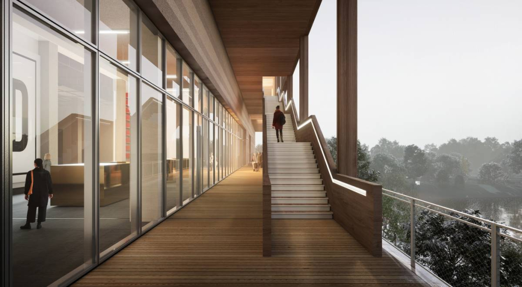 projet pompidou francilien massy escalier