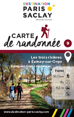 Carte de randonnée les trois rivières à Epinay-sur-Orge