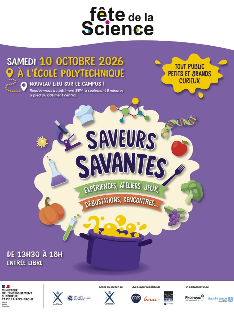 Affiche Fête de la Science - Ecole Polytechnique
